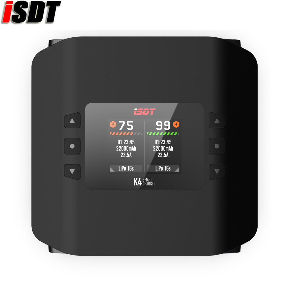 Isdt K4 Dual Lipo Charger - ISDT K4 Dual-Channel RC Smart Batterijlader