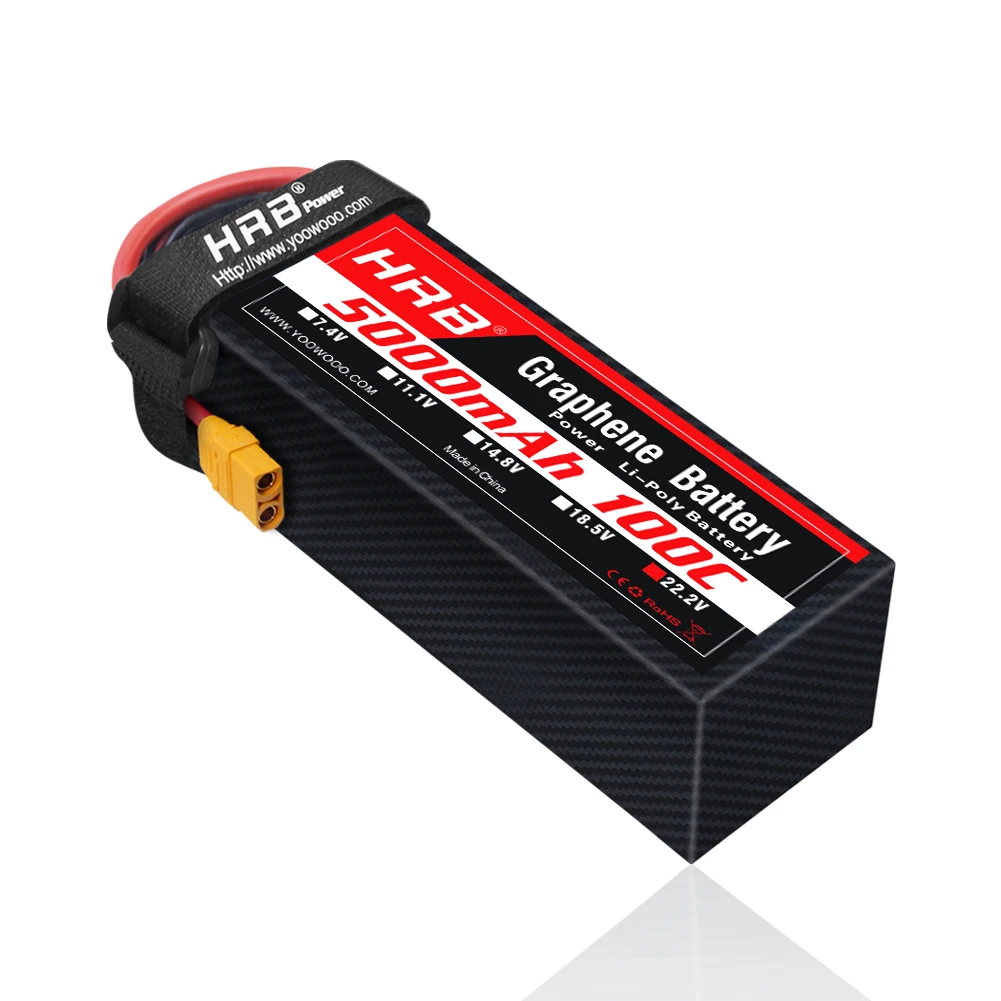 6S Lipo Battery 22.2V 5000Mah - 1PC HRB 22.2V Grafeen Batterij 6S