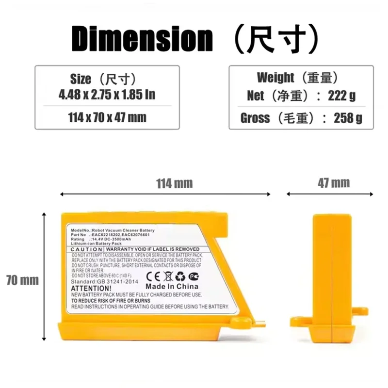Nieuw Verbeterde Robotstofzuig - 4S Lipo Battery 14.8V 6000Mah recensie en prijs